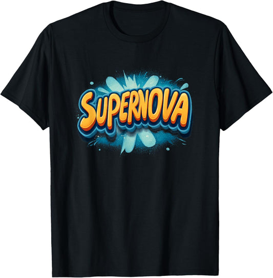 Awesome Supernova Costume for Boys and Girls T-Shirt - T-Shirt | Black