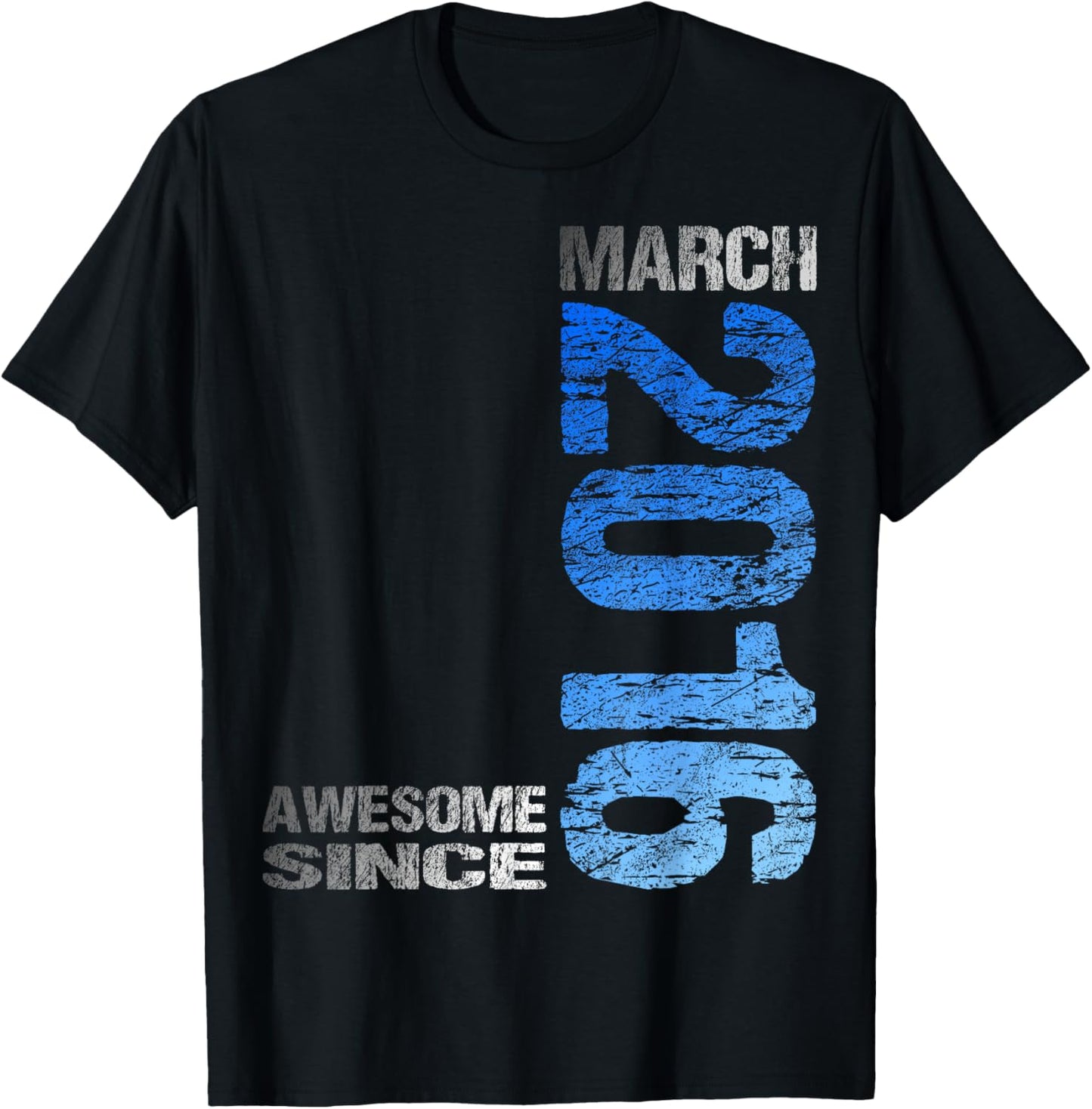 Awesome Since March 2016 Vintage 10. Birthday T-Shirt - T-Shirt | Black
