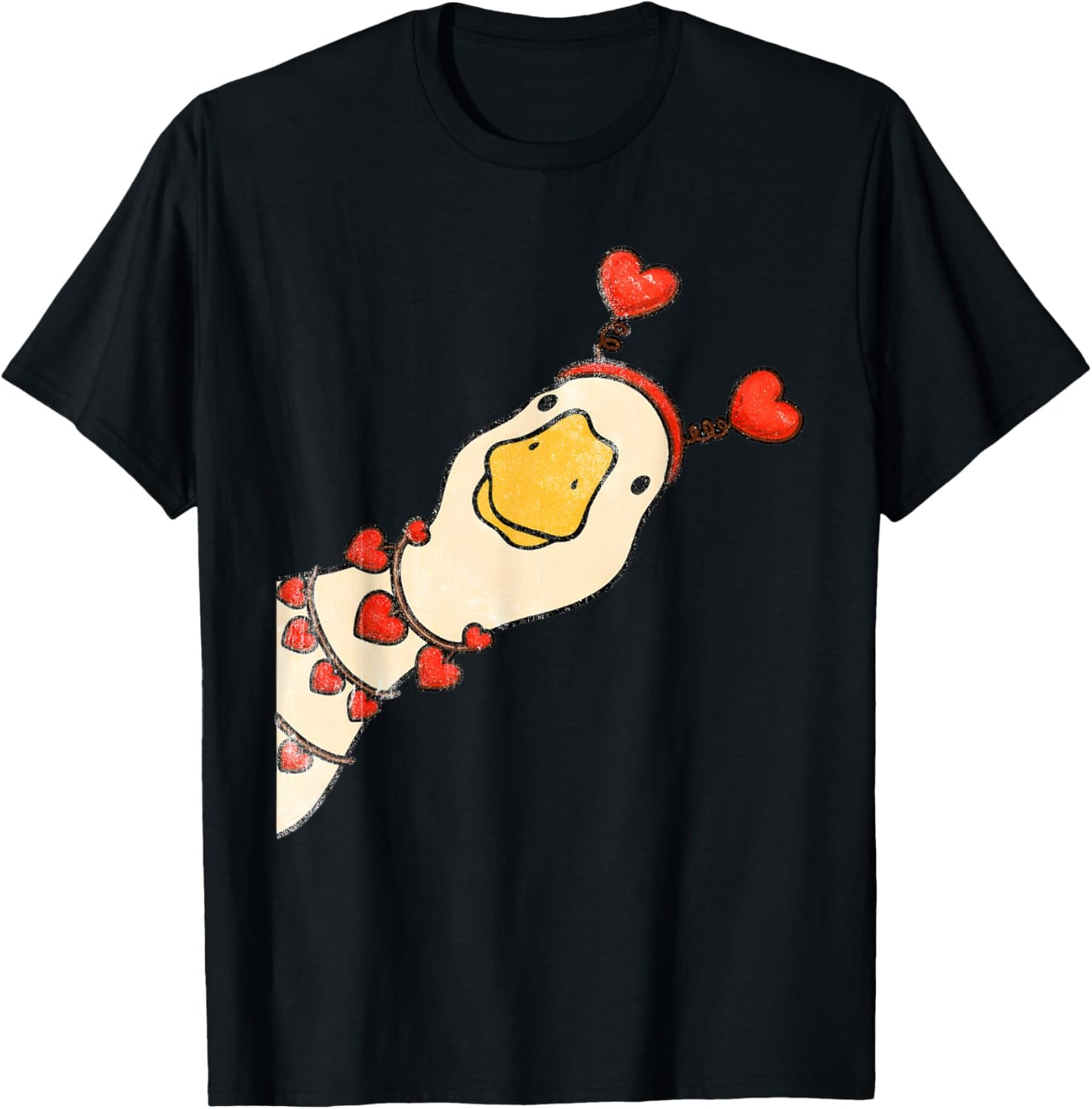 You Make My Heart Go Honk Valentine Goose Funny Meme T-Shirt - T-Shirt | Black