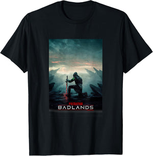 Predator: Badlands Kneeling Warrior Epic Poster T-Shirt - T-Shirt | Black