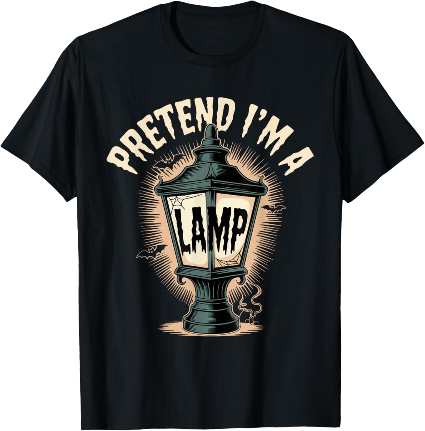 Pretend I'm A Lamp Funny Family Halloween Women Men Kids T-Shirt - T-Shirt | Black