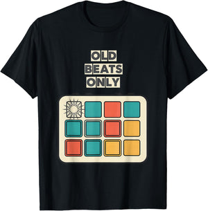 Old Beats Only Retro Boom Bap Hip Hop Producer DJ T-Shirt - T-Shirt | Black