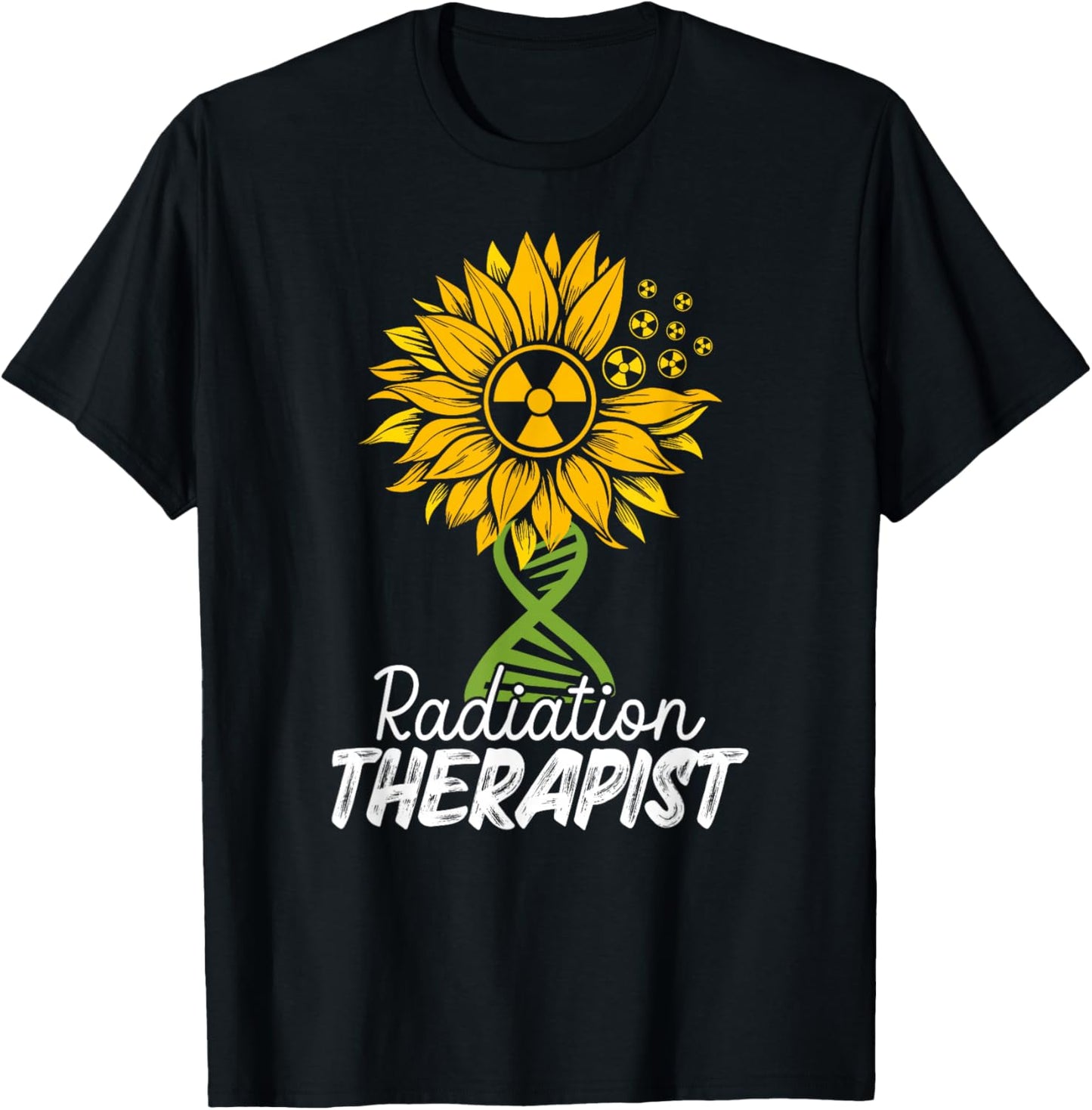 Radiation Therapist Sunflower Rad Therapist T-Shirt - T-Shirt | Black
