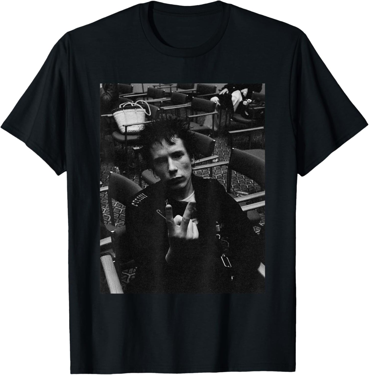 Sex Pistols Johnny Rotten Punks in London 1977 T-Shirt - T-Shirt | Black
