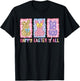 Preppy Happy Easter Y'all Floral Bunny Trio Easter Day T-Shirt - T-Shirt | Black