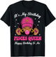 It's My Birthday Pisces Queen Happy Birthday to Me Afro Girl T-Shirt - T-Shirt | Black