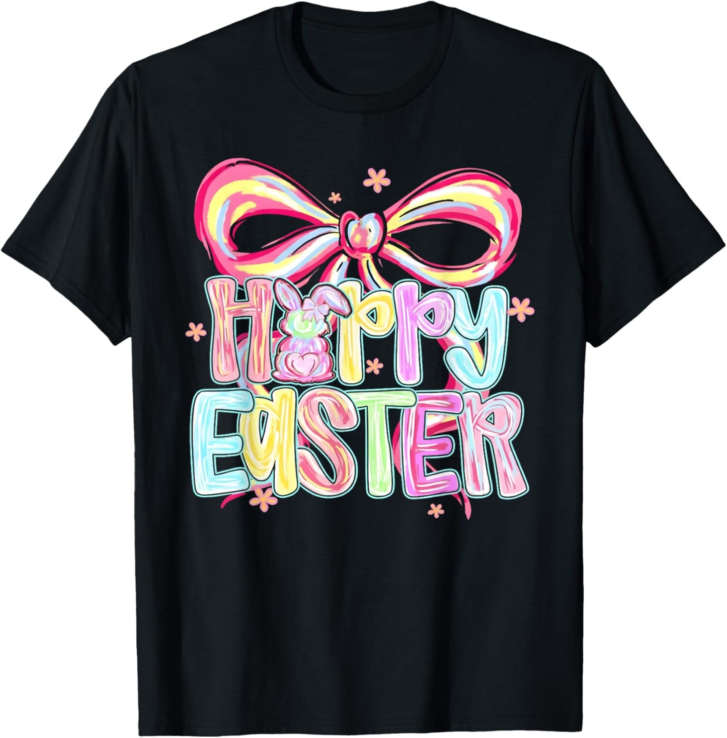 Preppy Women Girls Kids T-Shirt - T-Shirt | Black