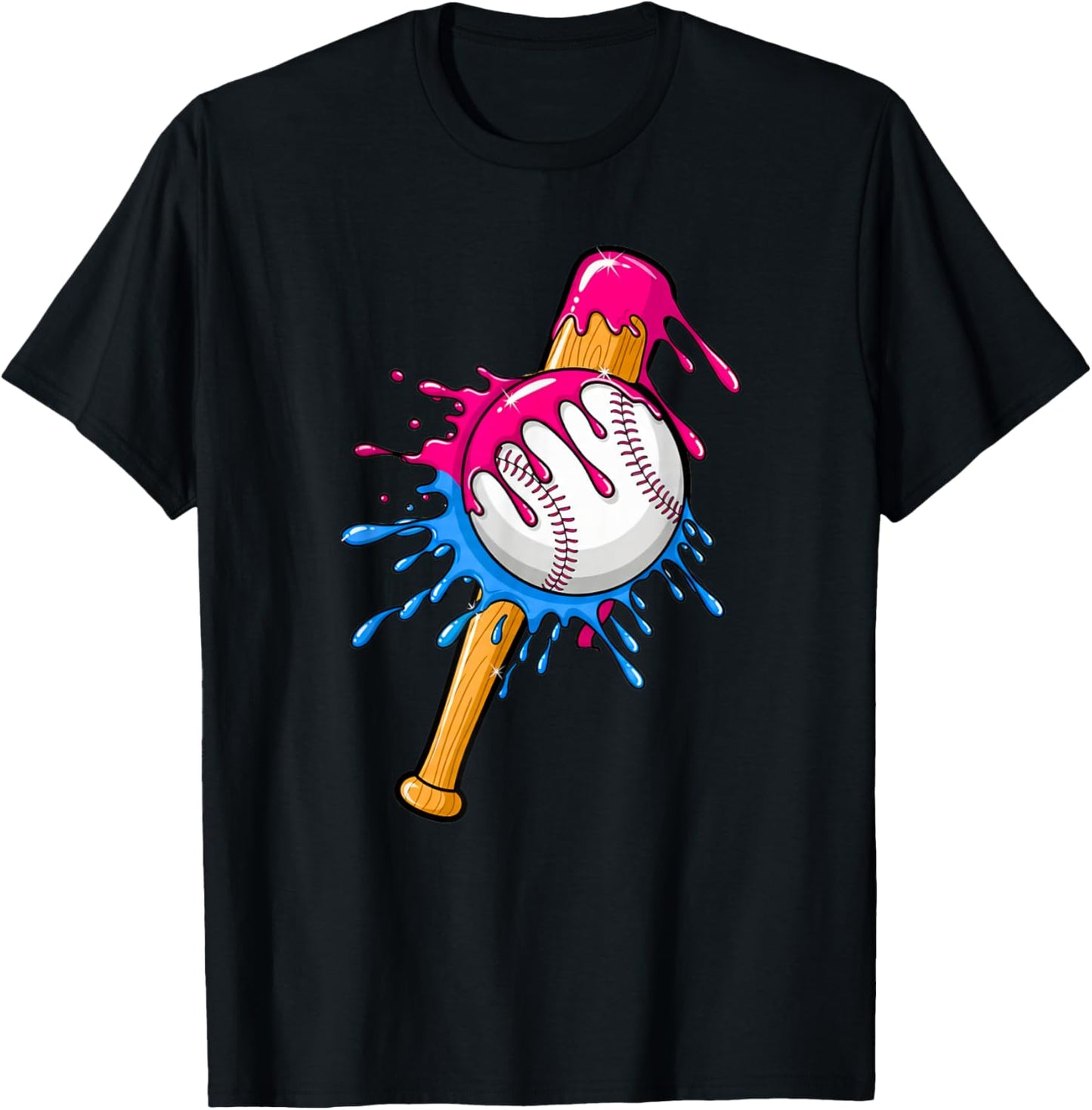 Baseball Sport Respect The Drip Boys Baseball T-Shirt - T-Shirt | Black