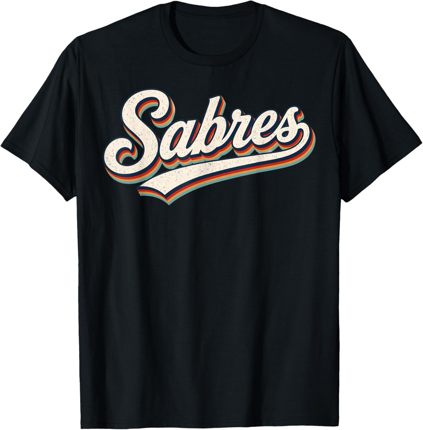 Vintage Sabres Retro Classic Gifts Women Kids T-Shirt - T-Shirt | Black
