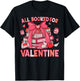 All Booked for Valentine Coquette Bow Girl Women Teacher T-Shirt - T-Shirt | Black