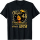 Chapter 48 Fabulous Since 1978 48th Birthday for Girls Women T-Shirt - T-Shirt | Black