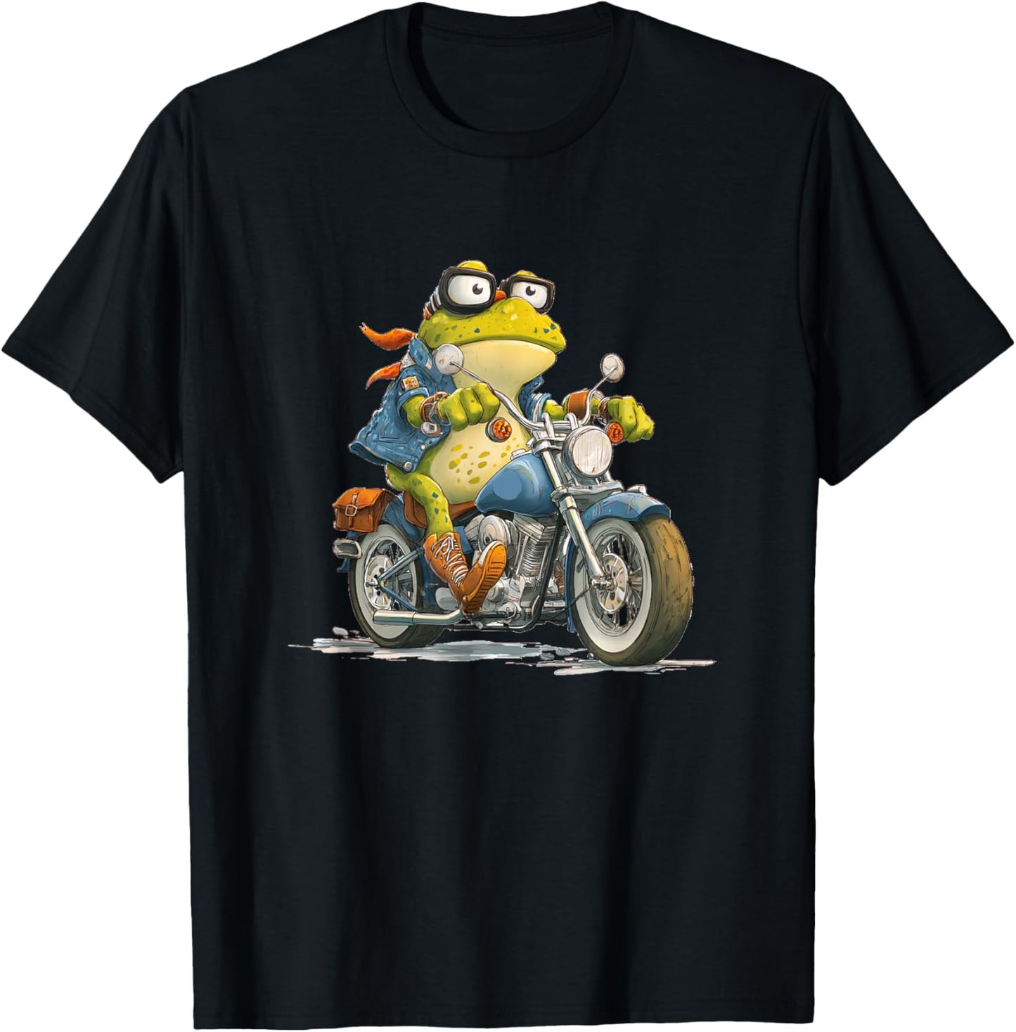 Awesome Motorcycle Toad Costume for Frogs and Bikes T-Shirt - T-Shirt | Black