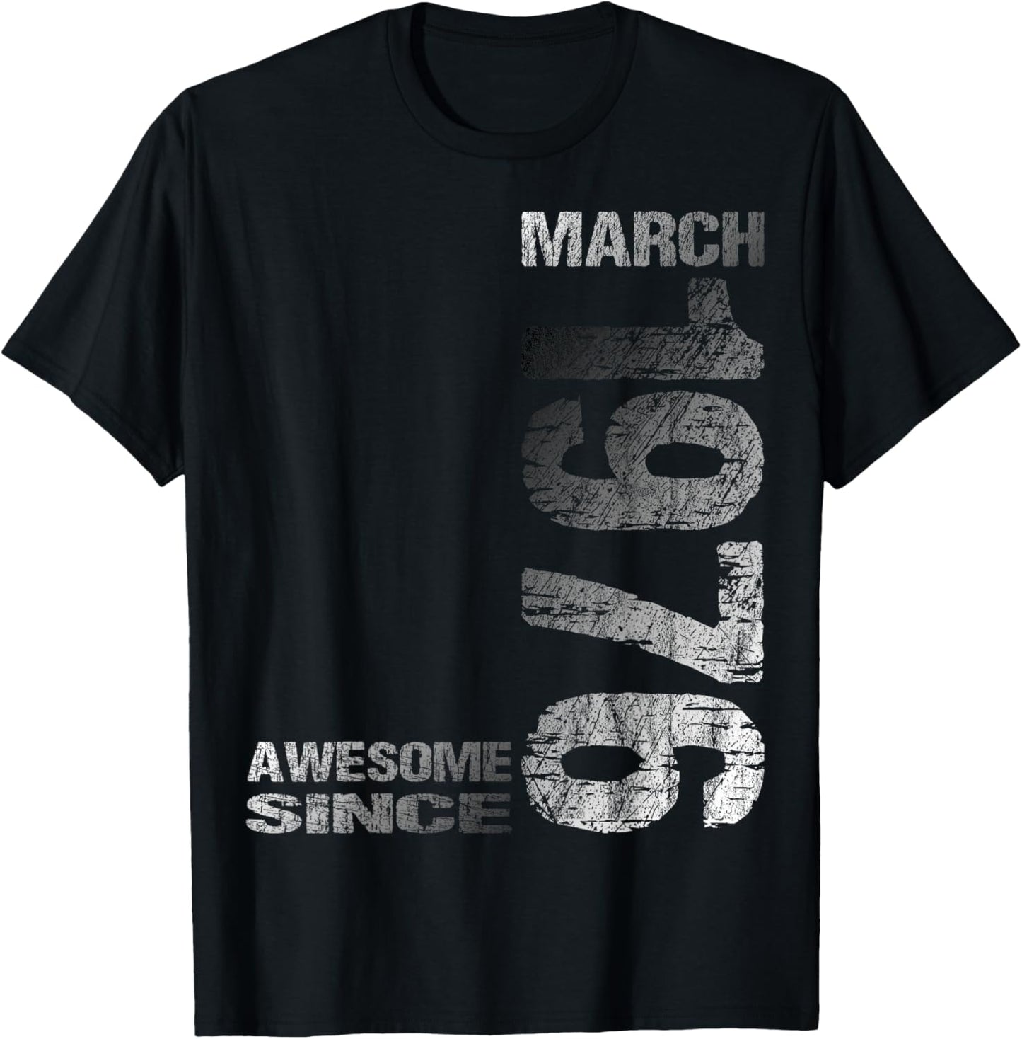 Awesome Since March 1976 Vintage 50. Birthday T-Shirt - T-Shirt | Black