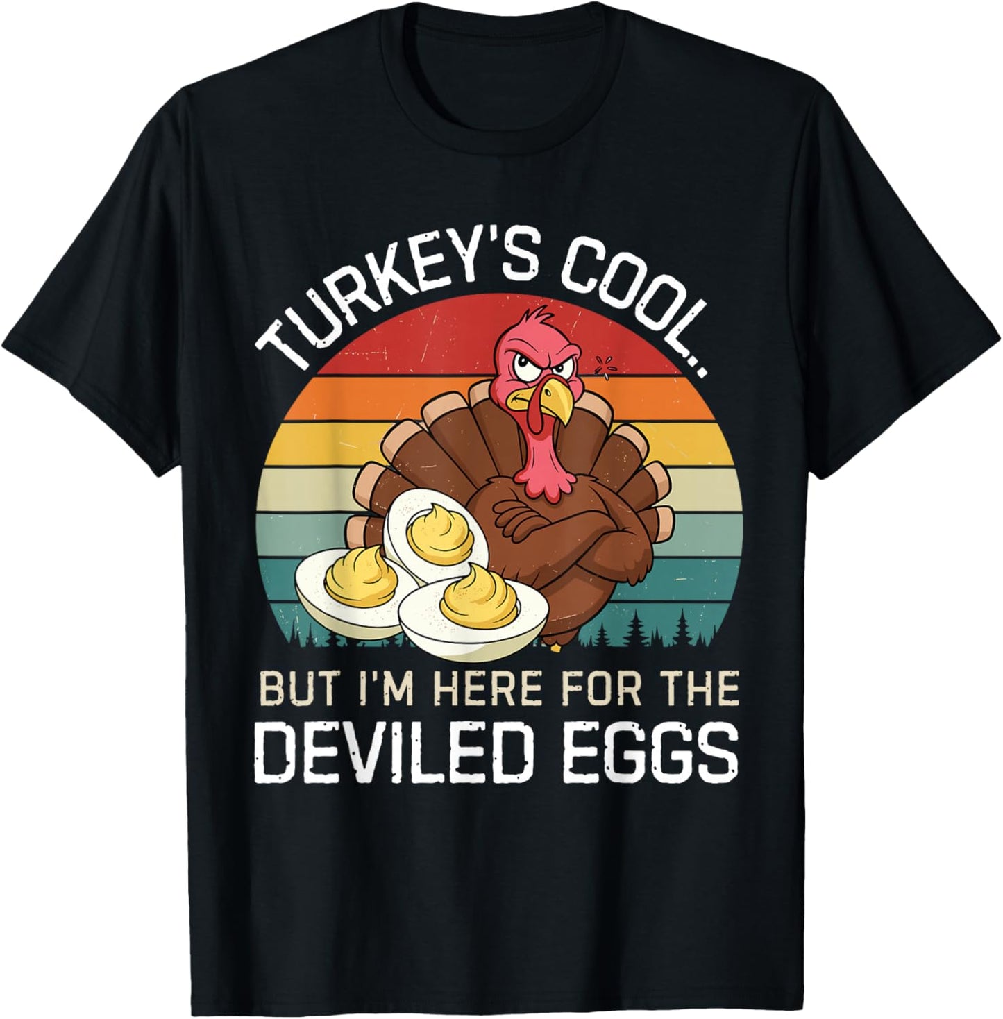 Thanksgiving Shirt Devil Egg Shirt Deviled Egg Shirt Men T-Shirt - T-Shirt | Black