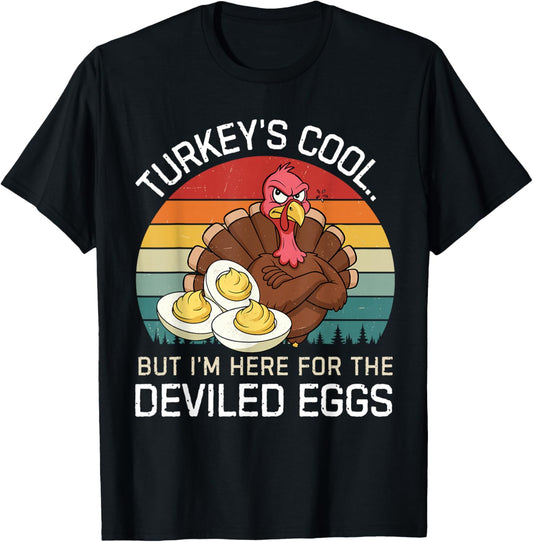 Thanksgiving Shirt Devil Egg Shirt Deviled Egg Shirt Men T-Shirt - T-Shirt | Black