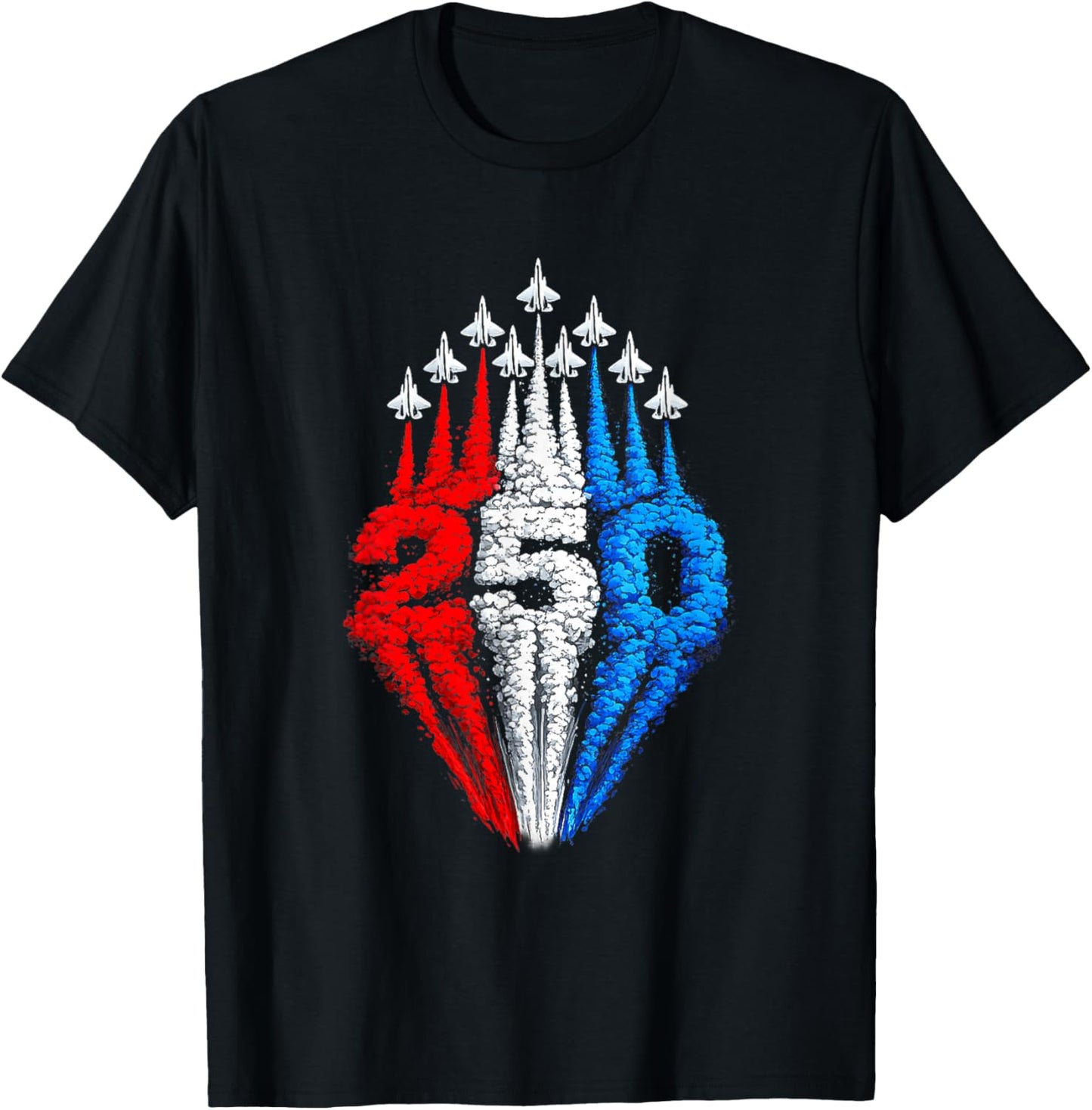 250 Years American 1776 2026 250th USA Patriotic 4th of July T-Shirt - T-Shirt | Black
