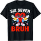 Bruh 67 Six Seven Meme Funny Valentines Day Boys Girls Kids T-Shirt - T-Shirt | Black