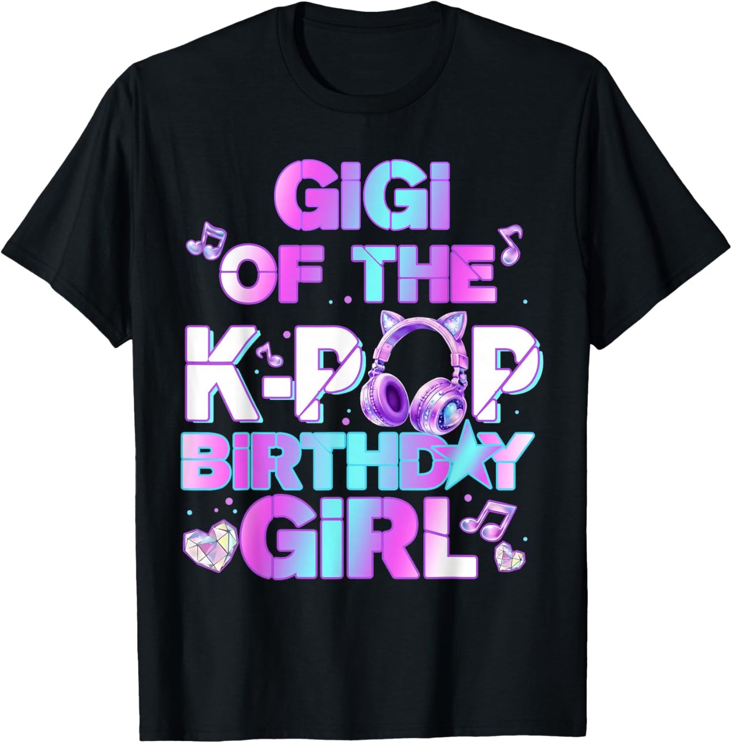 Gigi of The K-PoP Birthday Girls Korean Music Lovers T-Shirt - T-Shirt | Black