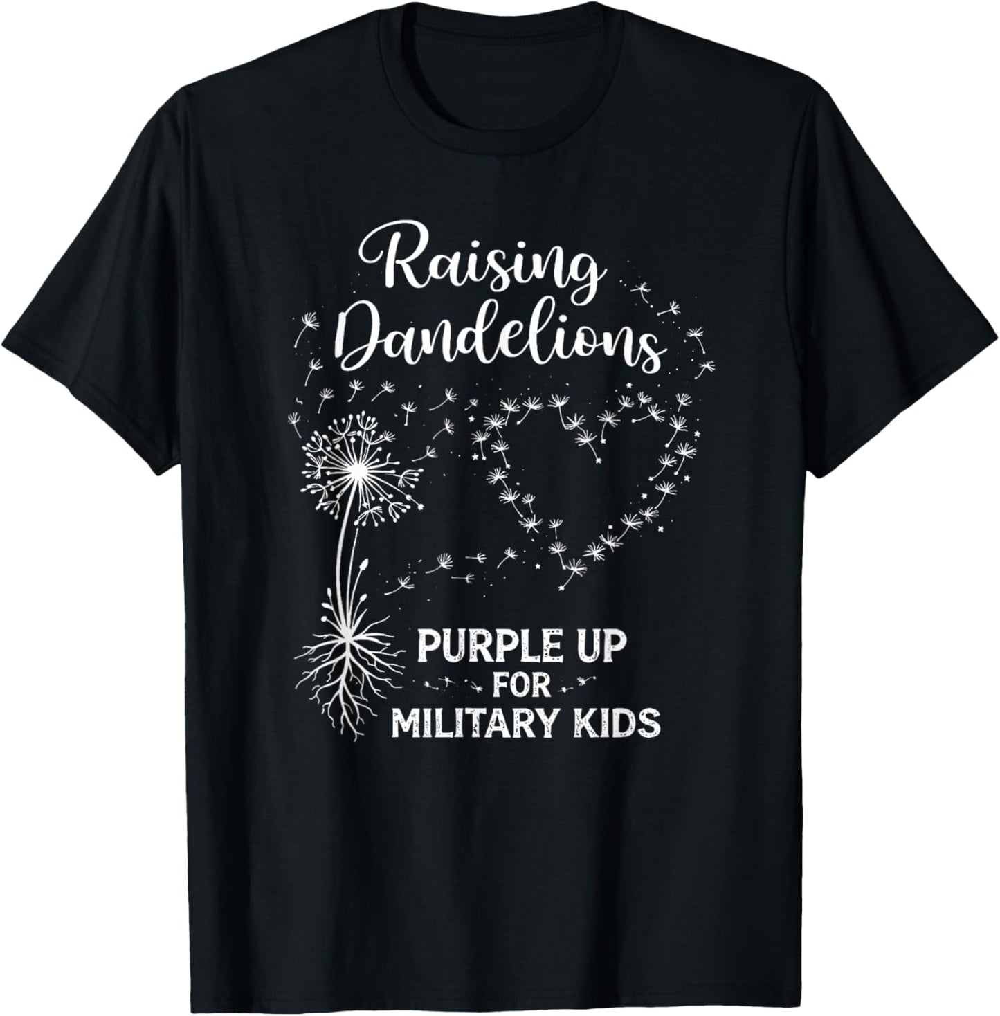 Purple Up for Military Kids Month of The Military Child T-Shirt - T-Shirt | Black