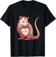 Funny Opossum Absolutely Not Valentine Graphic T-Shirt - T-Shirt | Black