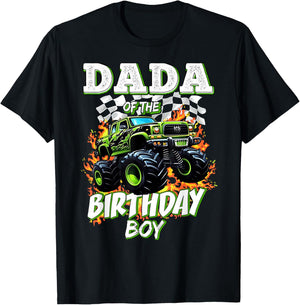 Dada of The Birthday Boy Monster Truck Birthday Kids T-Shirt - T-Shirt | Black