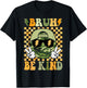 Bruh Be Kind Inspirational Kid Boy Camo Kindness Camouflage T-Shirt - T-Shirt | Black