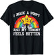 I Made Poopy My Tummy Feels Better Inappropriate Men Women T-Shirt - T-Shirt | Black