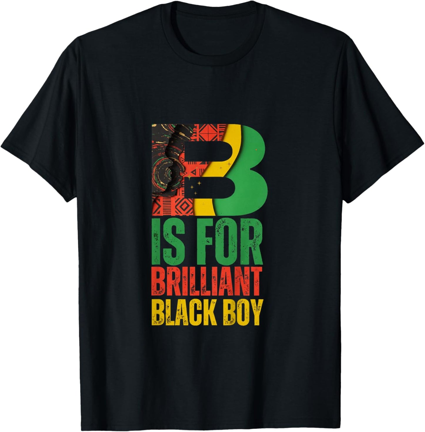 Kids B is for Brilliant Black Boy Kid Black History Month Toddler T-Shirt - T-Shirt | Black