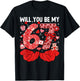 67 Valentine's Day Will You Be My 67 Cute Couple Heart Love T-Shirt - T-Shirt | Black