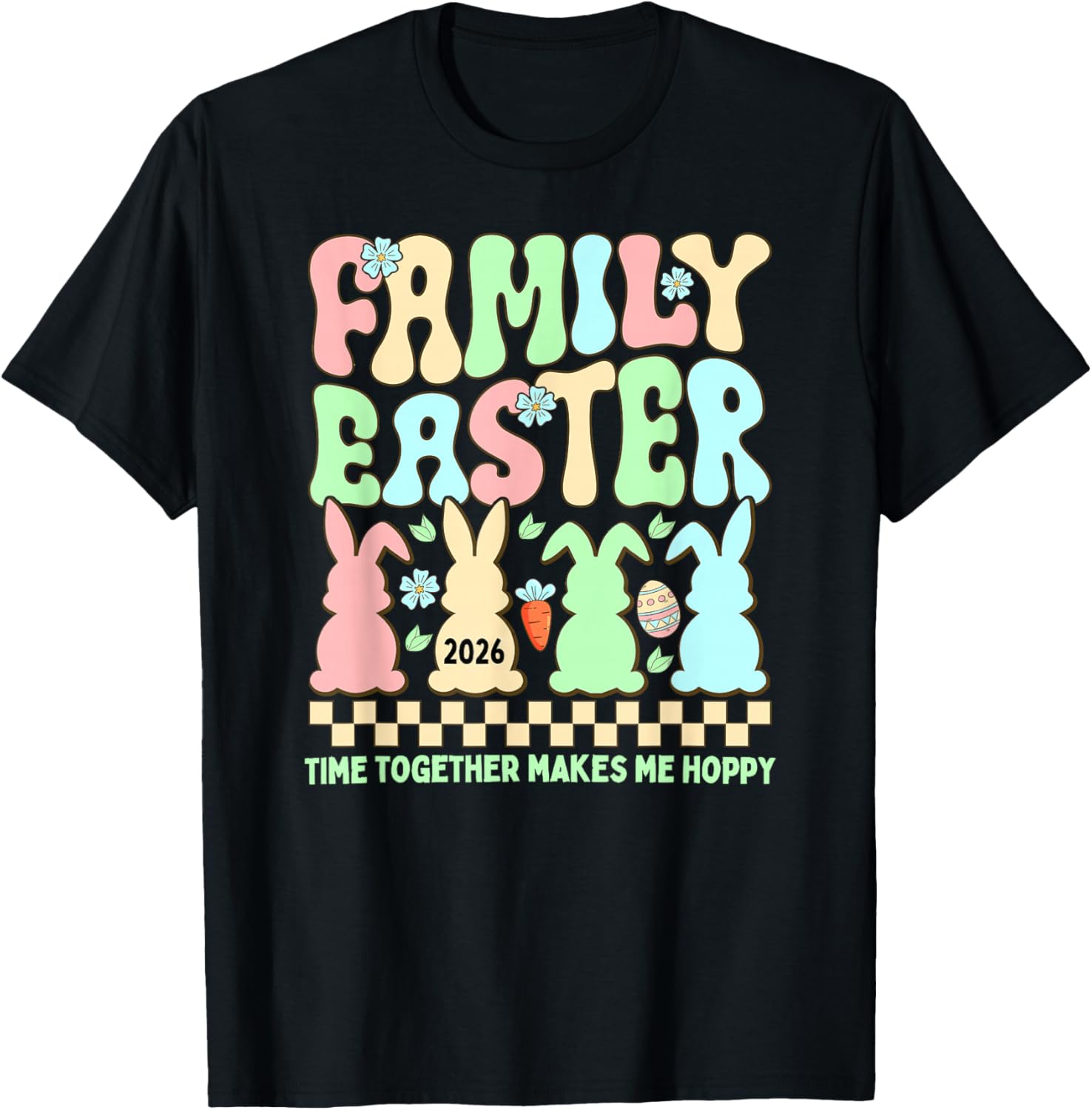 Family Easter 2026 Easter Crew Matching Group T-Shirt - T-Shirt | Black