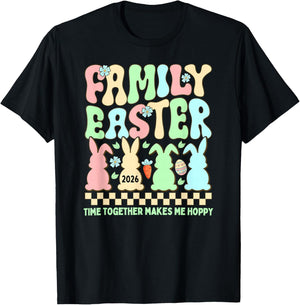 Family Easter 2026 Easter Crew Matching Group T-Shirt - T-Shirt | Black
