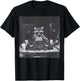 Funny DJ Raccoon House Party Sound Tech Music Trashed Panda T-Shirt - T-Shirt | Black