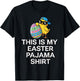 This is My Easter Pajama Shirt Chick Egg Boys Kids Men Women T-Shirt - T-Shirt | Black