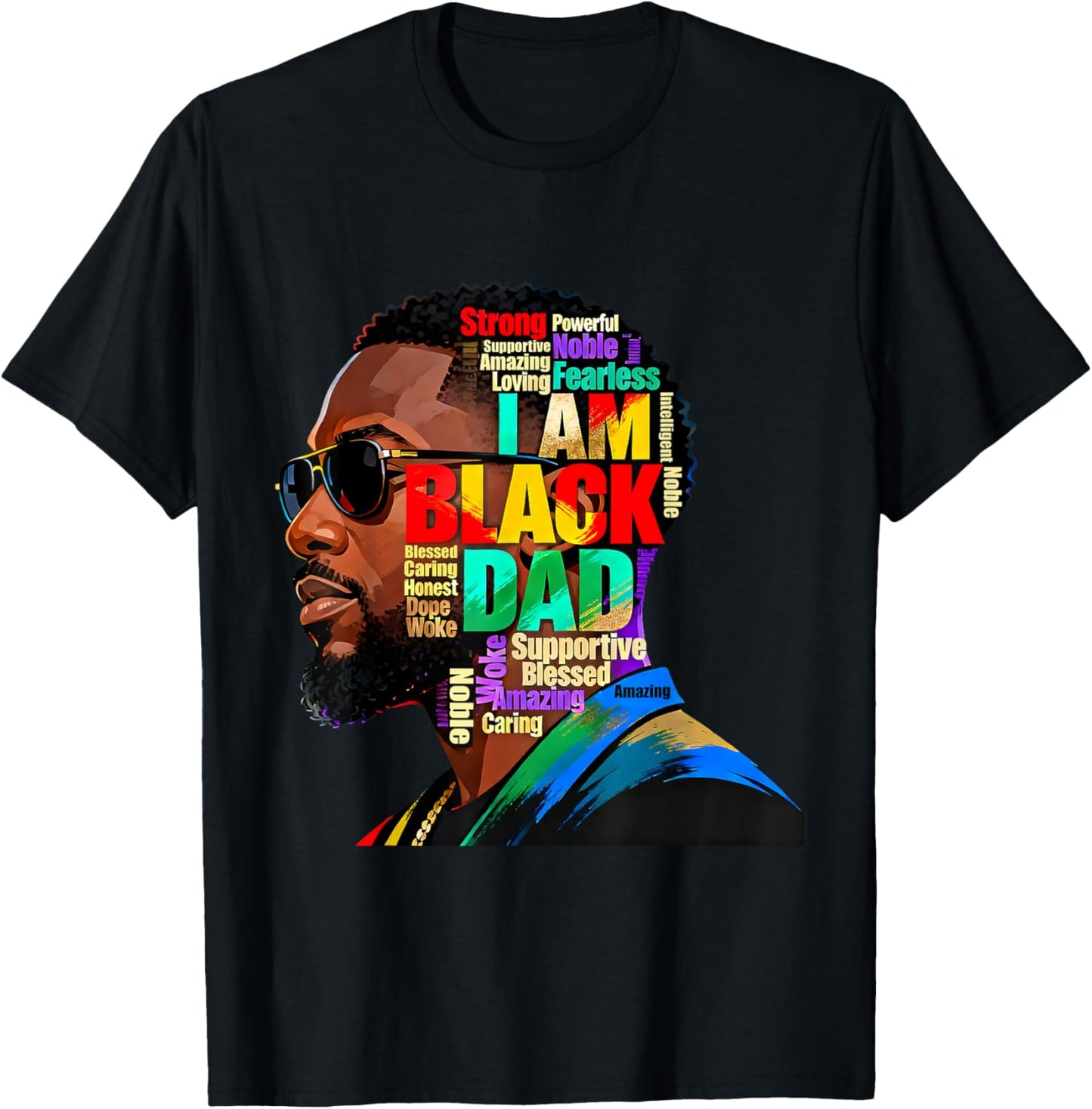 I Am Black Dad African American Father BlackHistory Month T-Shirt - T-Shirt | Black