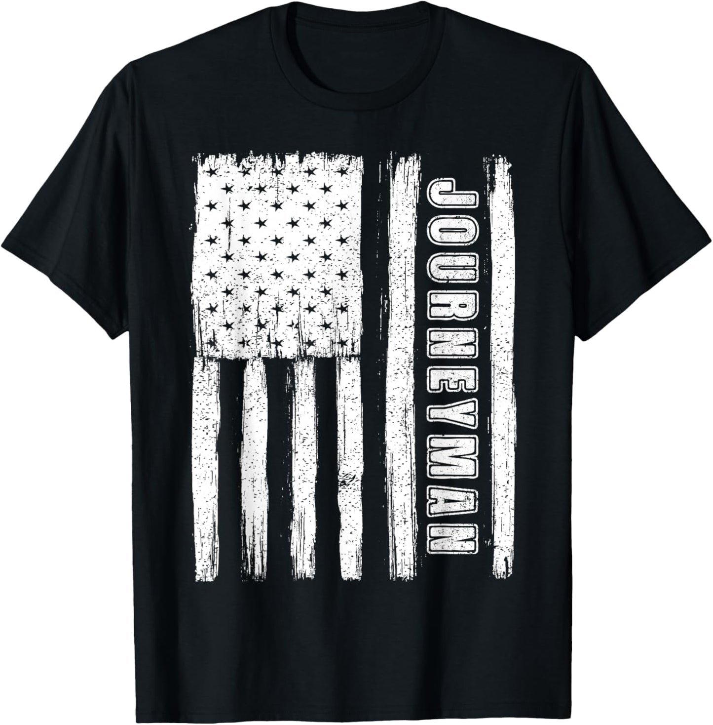 Fourth of July Shirts American Flag Journeyman T-Shirt - T-Shirt | Black
