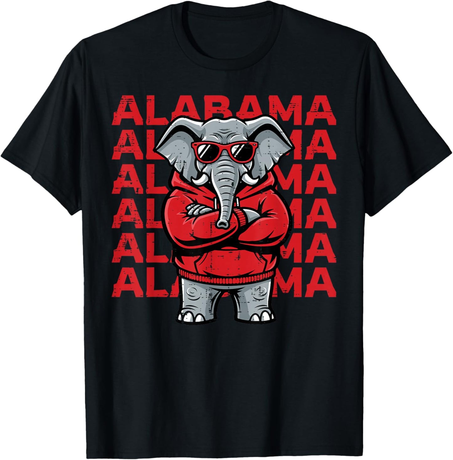 Elephant Men Kids Boys Women Girls Youth Teen T-Shirt - T-Shirt | Black