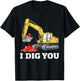 Construction Hearts Valentines Day for Teens Boys Girls Kids T-Shirt - T-Shirt | Black