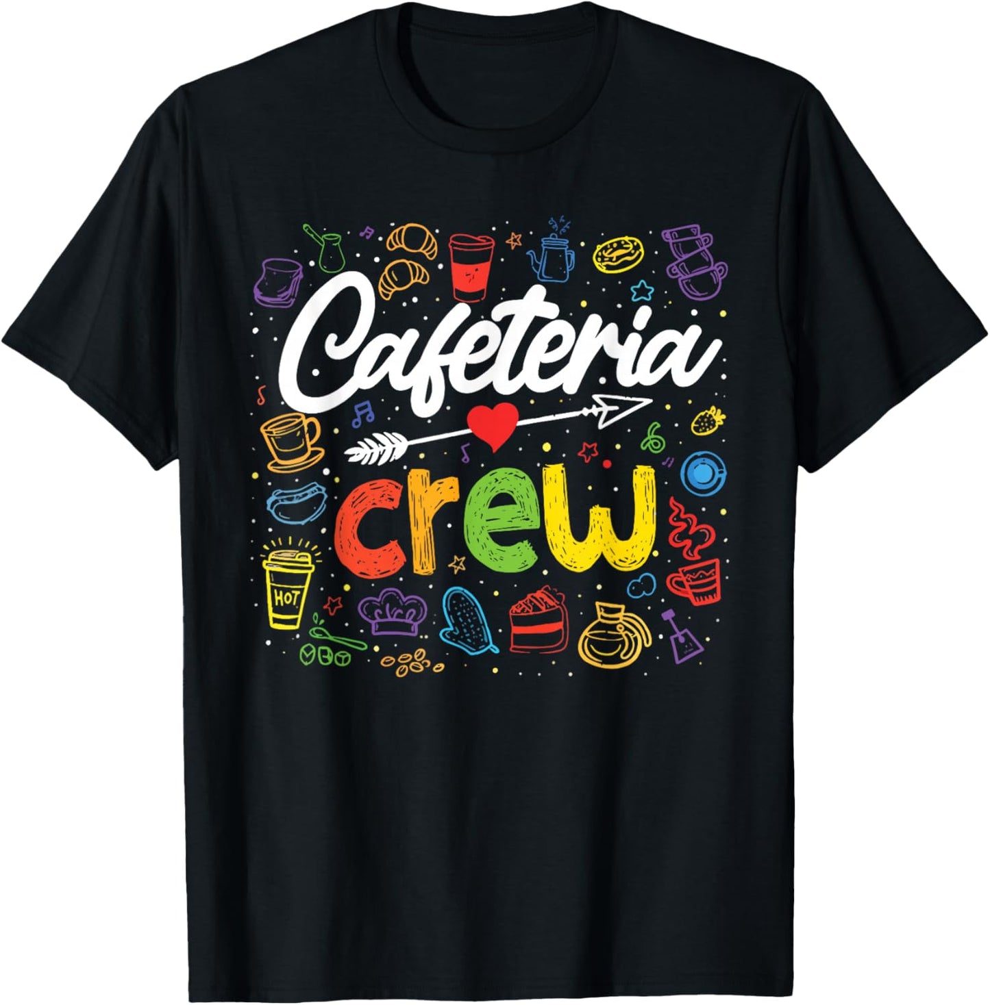 Cafeteria Crew Cafeteria Worker Lunch Lady T-Shirt - T-Shirt | Black