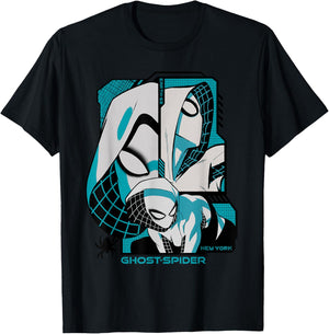 Marvel Super Heroes Ghost-Spider Gwen Stacy New York Trio T-Shirt - T-Shirt | Black