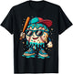 Baseball Drip Outfit Boys, Ice Cream Drip Baseball Lifestyle T-Shirt - T-Shirt | Black