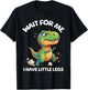 Wait for Me I Have Little Legs Funny Running Meme Dinosaur T-Shirt - T-Shirt | Black
