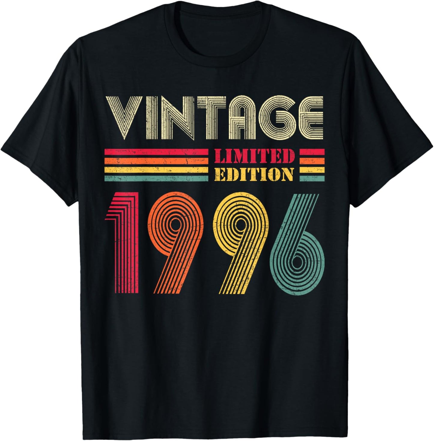 Vintage 1996 30th Birthday Gift Men Women 30 Years Old T-Shirt - T-Shirt | Black