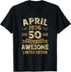 50 Years Awesome Vintage April 1976 50Th Birthday T-Shirt - T-Shirt | Black