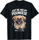 Just Me and My Pekingese Funny Cute Small Dog Breed Owner T-Shirt - T-Shirt | Black