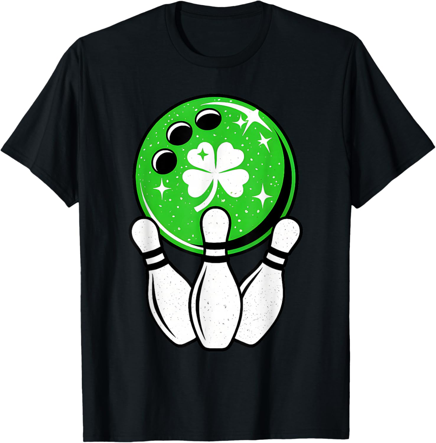 Bowling Shamrock Lucky Clover Irish St Patrick's Day Boys T-Shirt - T-Shirt | Black