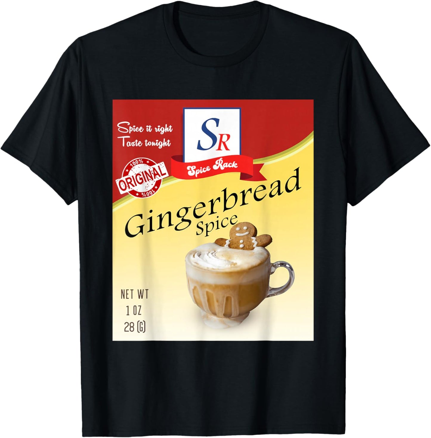 Gingerbread Spice Condiment Holiday Spice Group Costumes T-Shirt - T-Shirt | Black