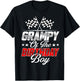 Race Car Grampy of The Birthday Boy Racing Family Pit Crew T-Shirt - T-Shirt | Black