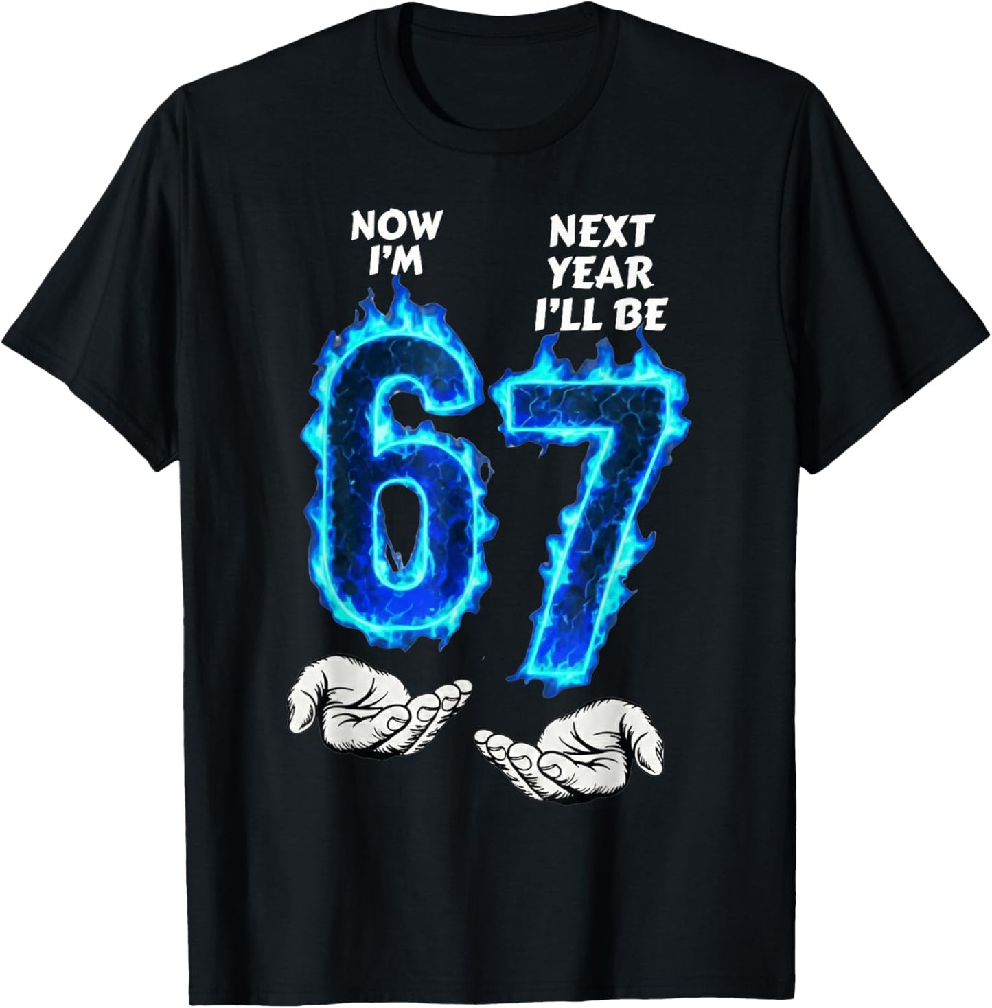 6th Birthday Boys Girls 6 7 Now I'm 6 Next Year I'll be 7 T-Shirt - T-Shirt | Black