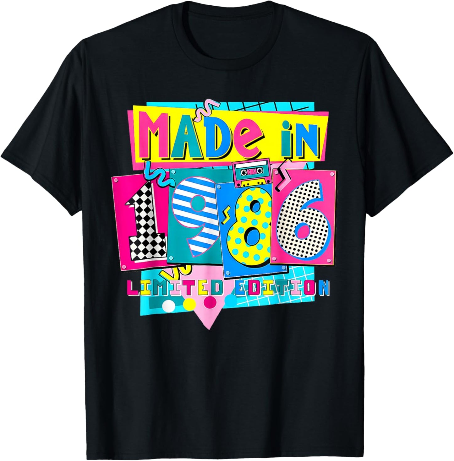 Made in 1986 Limited Edition 40th Birthday Party T-Shirt - T-Shirt | Black