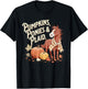 Pumpkins Ponies & Plaid T-Shirt - T-Shirt | Black